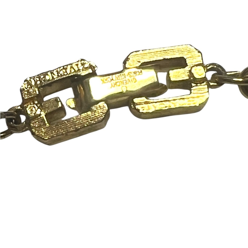 Givenchy Vintage Crystal G Logo Pendant Necklace - Picture 2 of 5